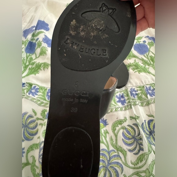 Gucci Marmont Black Sandals 39 - Picture 8 of 11